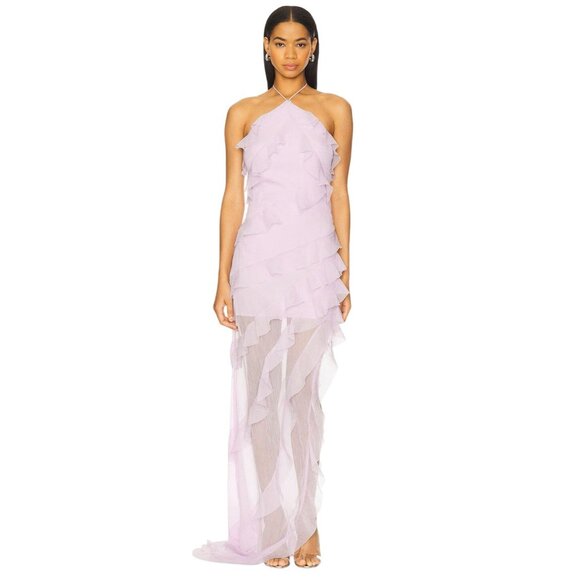 ELLIATT Mia Gown in Lavender Purple Large New Womens Long Maxi Dress - Picture 1 of 11